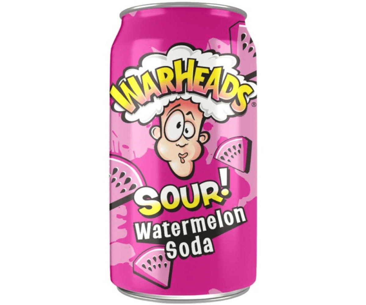 WARHEADS Sour watermelon soda 355ml