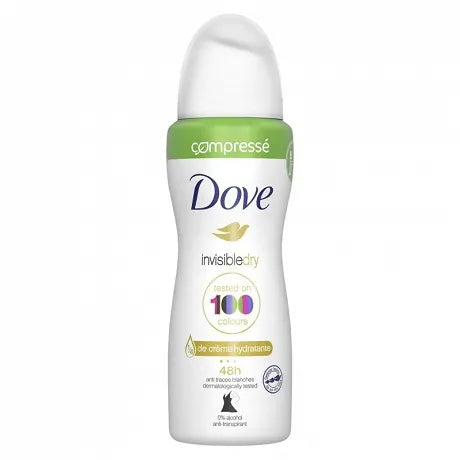DOVE Déodorant compressé femme spray anti-transpirant invisible 48h 100g